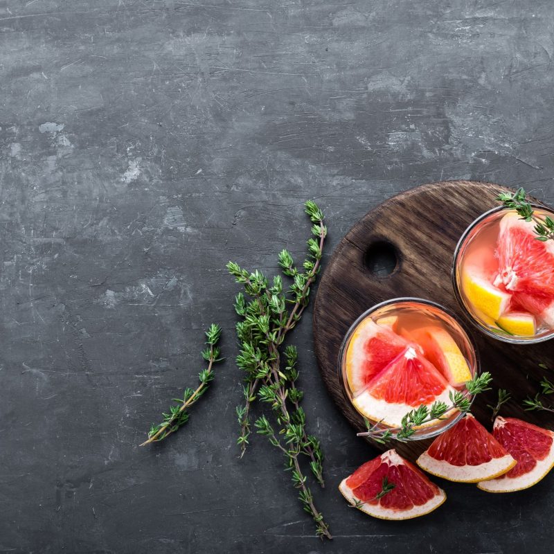 Sparkling Grapefruit Paloma Mocktail recipe
